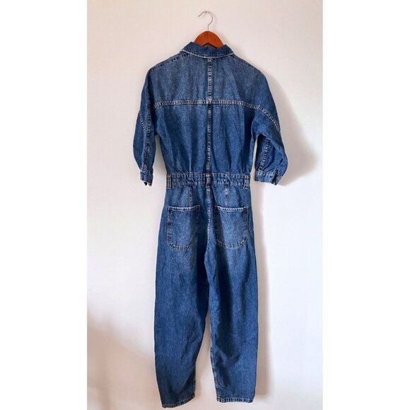 Free People We The Free Sammie Denim Coverall Blue Size XS - Picture 4 of 8